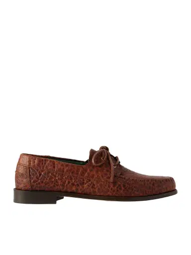 Vinny's Millo Croc-Effect Leather Boat Shoes - Men | Thumbnail 1 Vinny's Millo Croc-Effect Leather Boat Shoes - Men | Thumbnail 1
