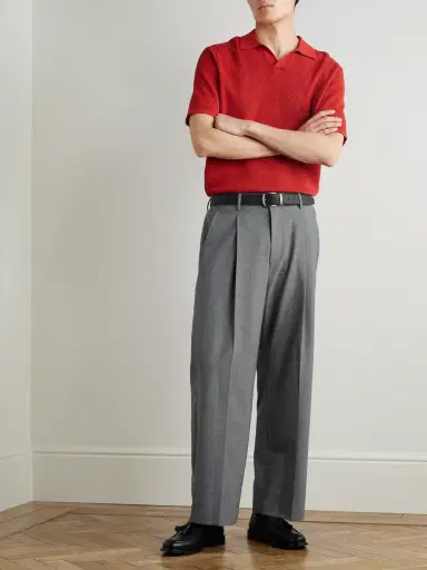 NN07 Kay 10037 Wide-Leg Pleated Woven Trousers - Men | Thumbnail 2