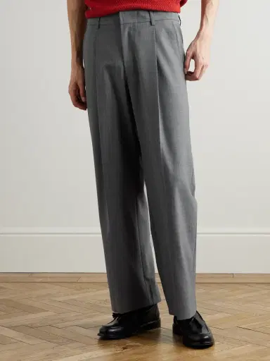 NN07 Kay 10037 Wide-Leg Pleated Woven Trousers - Men | Thumbnail 3