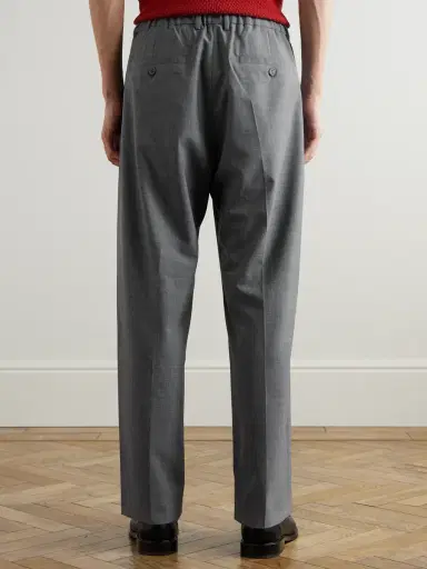 NN07 Kay 10037 Wide-Leg Pleated Woven Trousers - Men | Thumbnail 4