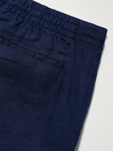 Polo Ralph Lauren Prepster Straight-Leg Logo-Embroidered Linen Drawstring Shorts - Men | Thumbnail 5
