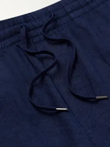 Polo Ralph Lauren Prepster Straight-Leg Logo-Embroidered Linen Drawstring Shorts - Men | Thumbnail 6
