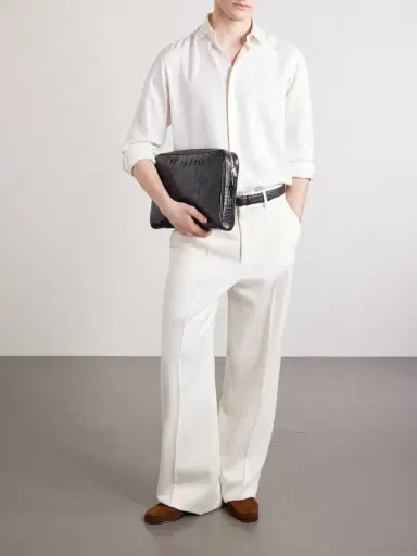 Tom Ford Croc-Effect Leather Pouch - Men | Thumbnail 2 Tom Ford Croc-Effect Leather Pouch - Men | Thumbnail 2