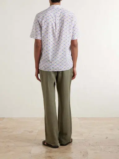 Vilebrequin Charli Camp-Collar Printed Organic Cotton Shirt - Men | Thumbnail 3
