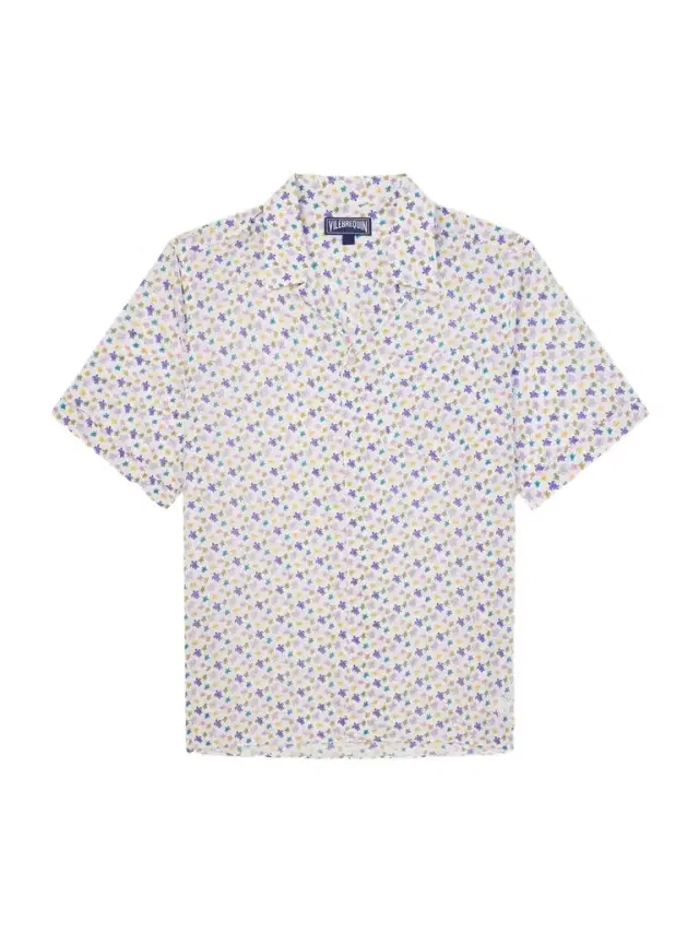 Charli Camp-Collar Printed Organic Cotton Shirt - Men