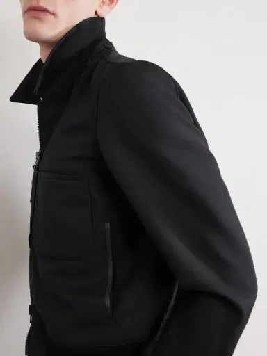 Tom Ford Leather-Trimmed Wool and Silk-Blend Jacket - Men | Thumbnail 5 Tom Ford Leather-Trimmed Wool and Silk-Blend Jacket - Men | Thumbnail 5