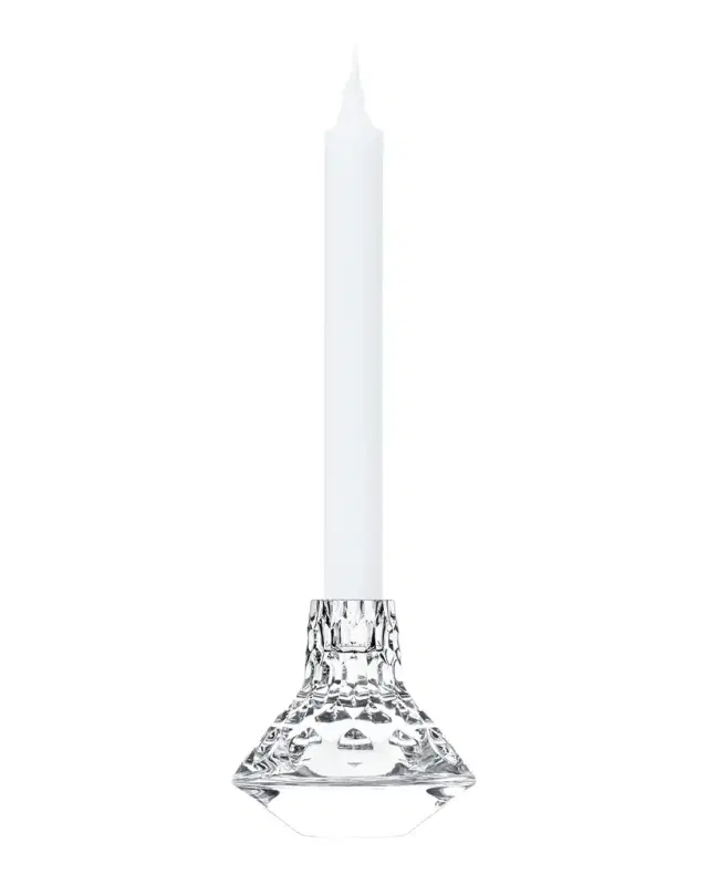 Saint Louis Crystal Folia Small Candlestick Holder