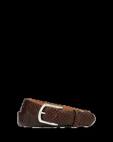 W. Kleinberg Men's Anaconda Snakeskin Belt | Thumbnail 2