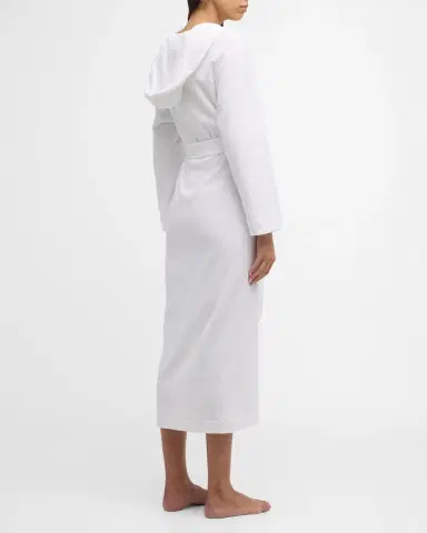 Hanro Hooded Plush Long Robe | Thumbnail 5