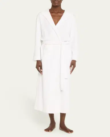 Hanro Hooded Plush Long Robe | Thumbnail 7