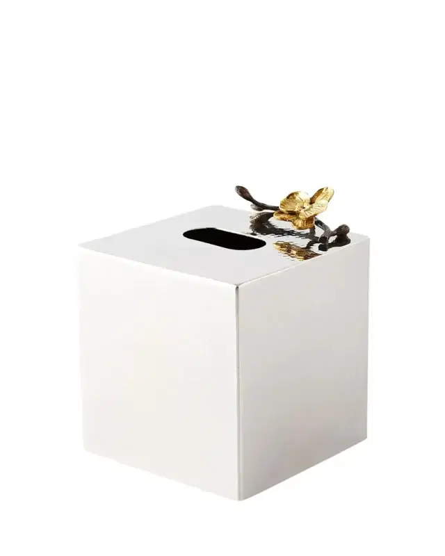 Michael Aram Gold Orchid Tissue Box Cover