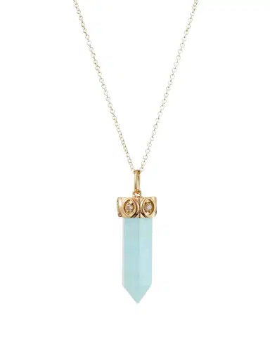Sydney Evan Long Aquamarine Crystal Pendant Necklace | Thumbnail 1 Sydney Evan Long Aquamarine Crystal Pendant Necklace | Thumbnail 1