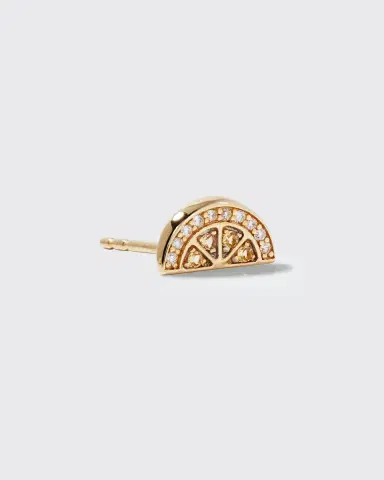 Sydney Evan 14k Diamond and Yellow Sapphire Lemon Earring | Thumbnail 3 Sydney Evan 14k Diamond and Yellow Sapphire Lemon Earring | Thumbnail 3