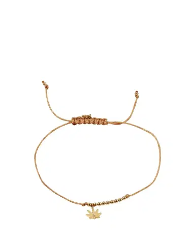 Sydney Evan Diamond Pot Leaf Pull-Cord Bracelet | Thumbnail 1 Sydney Evan Diamond Pot Leaf Pull-Cord Bracelet | Thumbnail 1