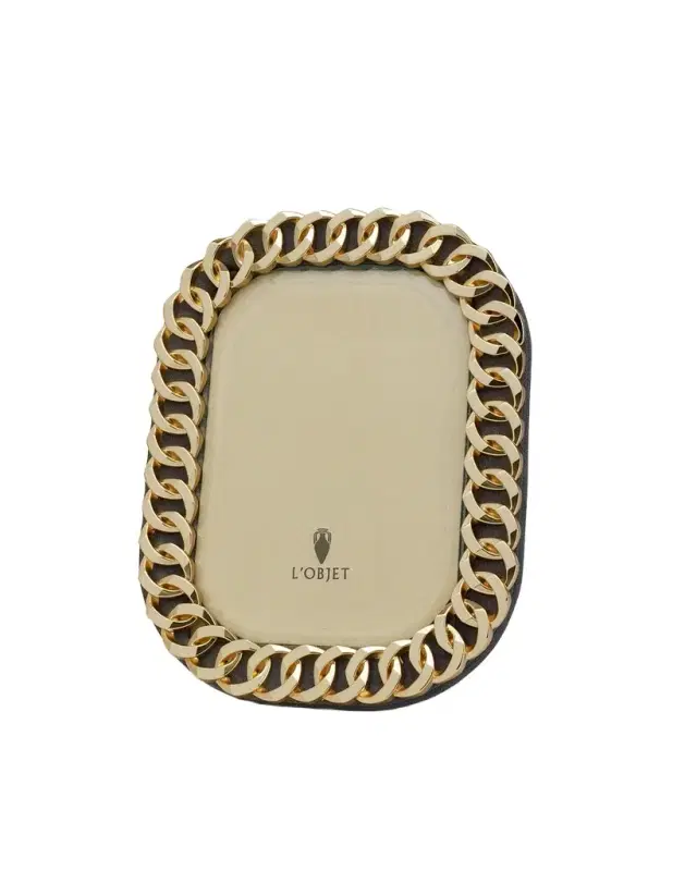 L'Objet Cuban Link Picture Frame, 8" x 10"