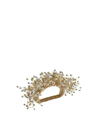 Kim Seybert Spray Napkin Ring, Gold and Silver | Thumbnail 1