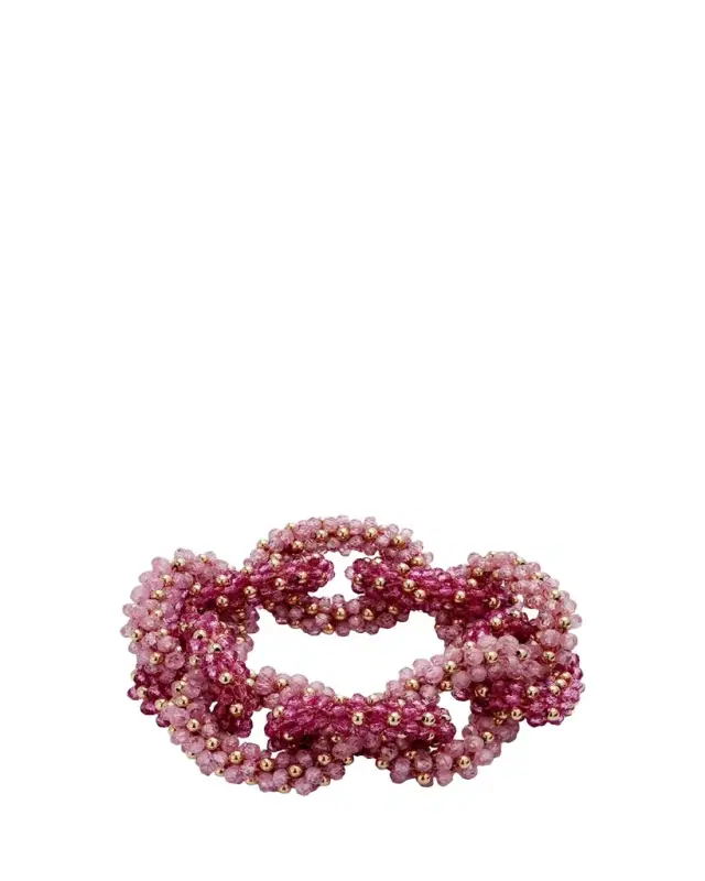 14k Yellow Gold, Topaz, and Zircon Bead Bracelet