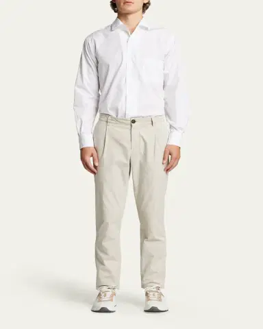 Loro Piana Men's Andre Cotton Poplin Shirt | Thumbnail 2
