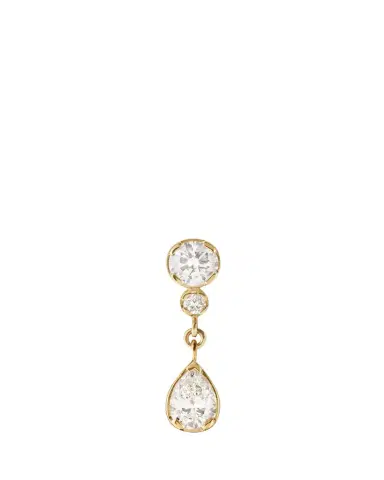 Sophie Bille Brahe Goutte Diamond Drop Earring, Single | Thumbnail 1