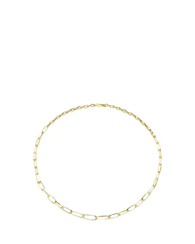 Lizzie Mandler Fine Jewelry Graduated Knife Edge Oval Link Choker