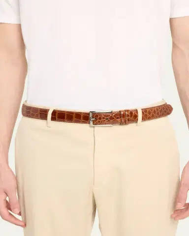 W. Kleinberg Men's Alligator Leather Belt | Thumbnail 2