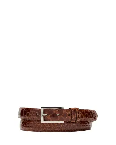 W. Kleinberg Men's Alligator Leather Belt | Thumbnail 1