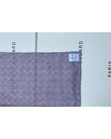Simonnot Godard Men's Striped Checkerboard Pocket Square | Thumbnail 1