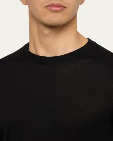Brioni Men's Long-Sleeve Crewneck T-Shirt | Thumbnail 5 Brioni Men's Long-Sleeve Crewneck T-Shirt | Thumbnail 5