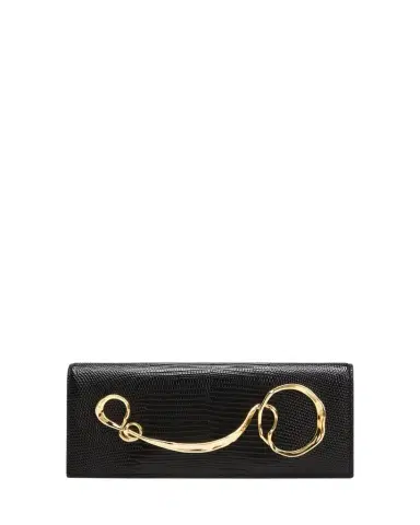 ALEXIS BITTAR Twisted Gold Side Handle Clutch Purse | Thumbnail 1 ALEXIS BITTAR Twisted Gold Side Handle Clutch Purse | Thumbnail 1
