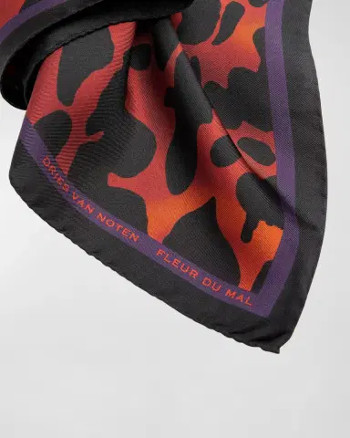 Dries Van Noten Fleur Du Mal Silk Foulard | Thumbnail 2 Dries Van Noten Fleur Du Mal Silk Foulard | Thumbnail 2