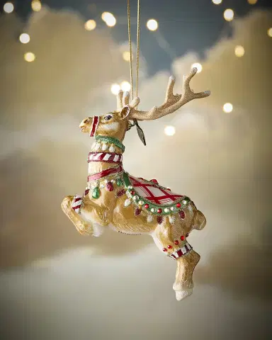 Jay Strongwater Donner Christmas Ornament | Thumbnail 1