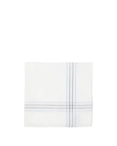 Simonnot Godard Men's Plaid Stripe Handkerchief | Thumbnail 1