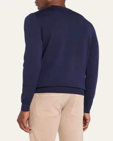 Kiton Men's Wool Crewneck Sweater | Thumbnail 3 Kiton Men's Wool Crewneck Sweater | Thumbnail 3