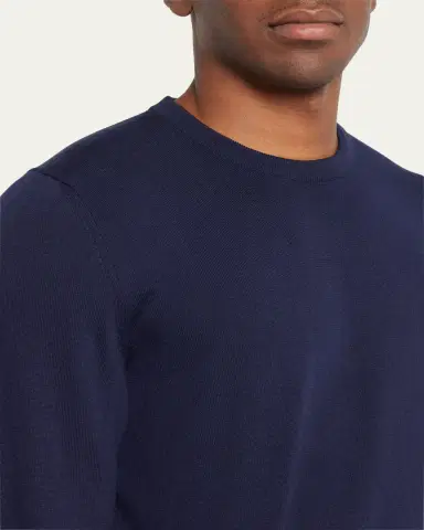 Kiton Men's Wool Crewneck Sweater | Thumbnail 5 Kiton Men's Wool Crewneck Sweater | Thumbnail 5