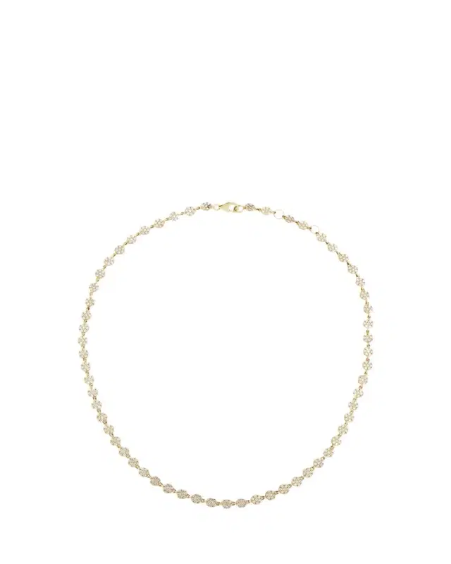 14K Gold Legacy Diamond Disc Choker Necklace