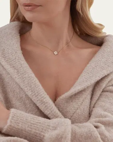 Sara Weinstock 18K Yellow Gold Flora Diamond Pendant Necklace | Thumbnail 2