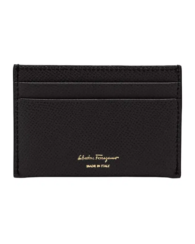 Ferragamo Gancini Leather Card Case