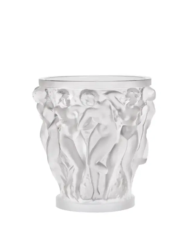 Lalique Clear Crystal Bacchantes Vase