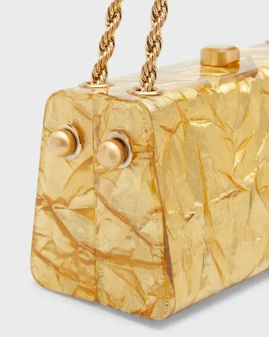 Cult Gaia Hajar Crinkled Acrylic Chain Shoulder Bag | Thumbnail 5