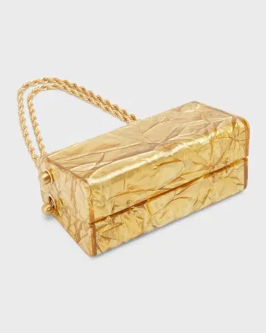 Cult Gaia Hajar Crinkled Acrylic Chain Shoulder Bag | Thumbnail 7