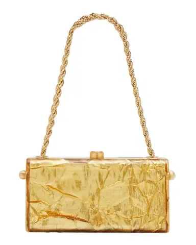 Cult Gaia Hajar Crinkled Acrylic Chain Shoulder Bag | Thumbnail 1