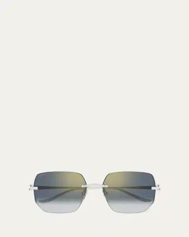Cartier Rimless Metal Butterfly Sunglasses | Thumbnail 3 Cartier Rimless Metal Butterfly Sunglasses | Thumbnail 3