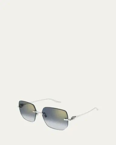 Cartier Rimless Metal Butterfly Sunglasses | Thumbnail 4 Cartier Rimless Metal Butterfly Sunglasses | Thumbnail 4
