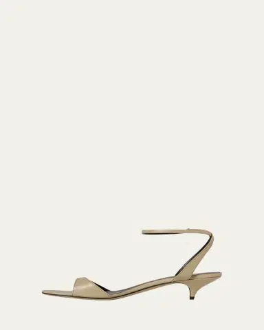 THE ROW Vika Leather Ankle-Strap Sandals | Thumbnail 4