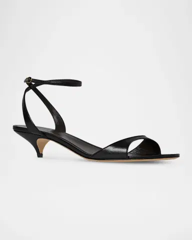THE ROW Vika Leather Ankle-Strap Sandals | Thumbnail 5