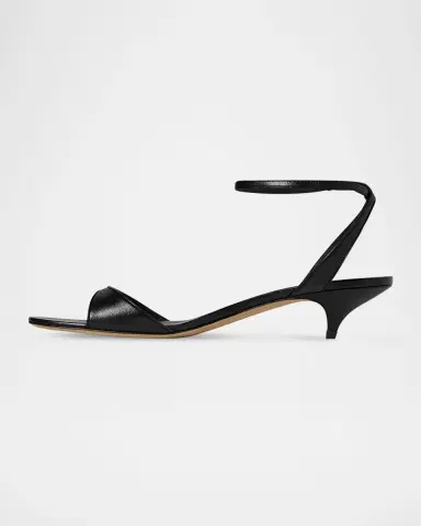 THE ROW Vika Leather Ankle-Strap Sandals | Thumbnail 6