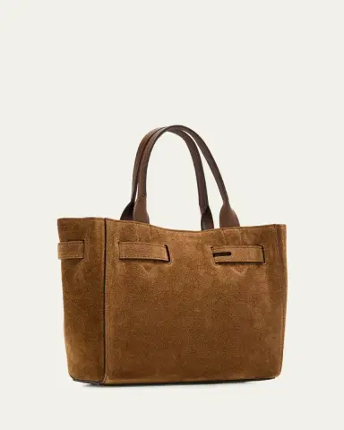 Tom Ford Audrey Small Belted Tote Bag in Suede | Thumbnail 3 Tom Ford Audrey Small Belted Tote Bag in Suede | Thumbnail 3