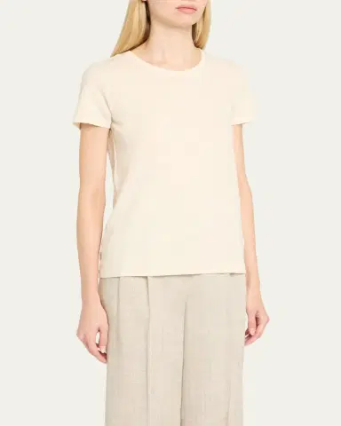 MAJESTIC FILATURES Crewneck Stretch Linen Tee | Thumbnail 4 MAJESTIC FILATURES Crewneck Stretch Linen Tee | Thumbnail 4