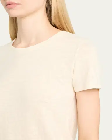 MAJESTIC FILATURES Crewneck Stretch Linen Tee | Thumbnail 5 MAJESTIC FILATURES Crewneck Stretch Linen Tee | Thumbnail 5
