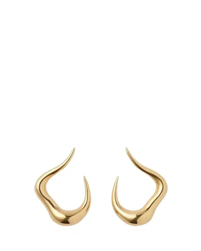 Fernando Jorge 18K Yellow Gold Bold Stream Open Small Earrings